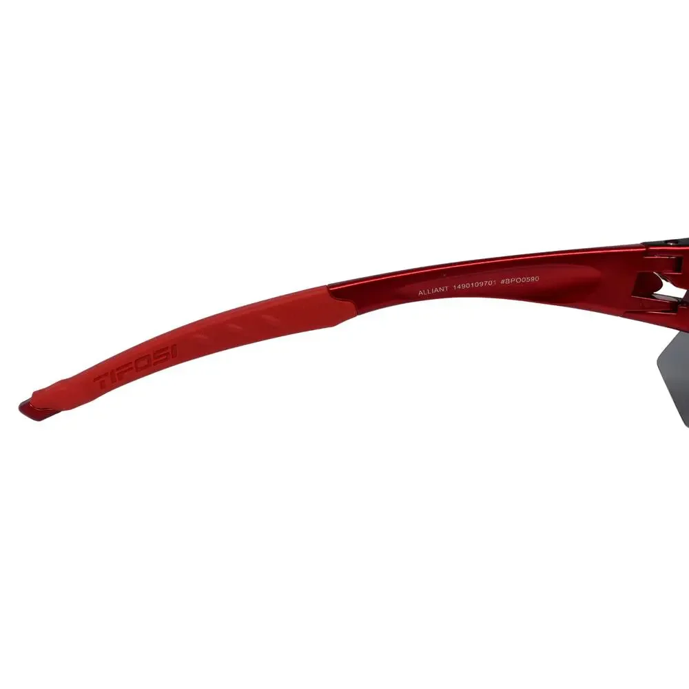 Tifosi Optics Alliant Red/Black Wrap Sunglasses - FAIR CONDITION - READ